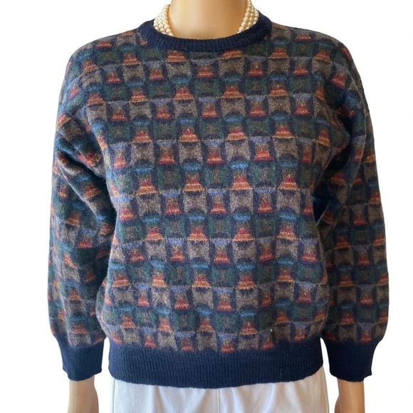 Tricots St. Raphael Fair Ail Pure New Wool Sweater Women Size M - Picture 1 of 6